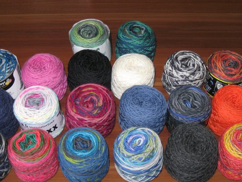 Wollpaket bunte marken - wollpaket,