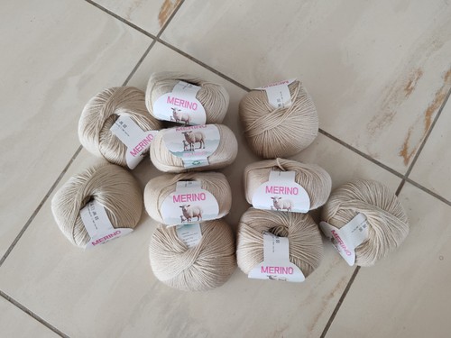 100 merinowolle 500 beige - g,