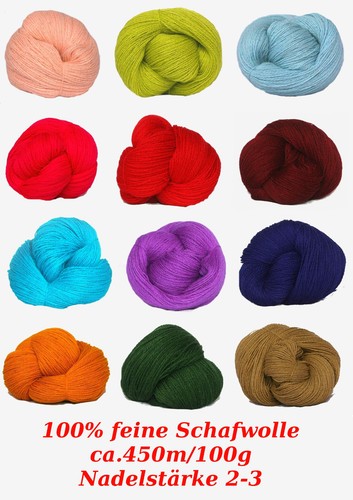 100 feine schafwolle garn - 100%,
