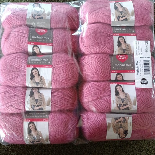 Red heart mohair mix wolle - heart,
